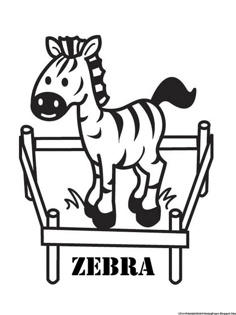 Zebra Coloring Pages - Free Printable Kids Coloring Pages