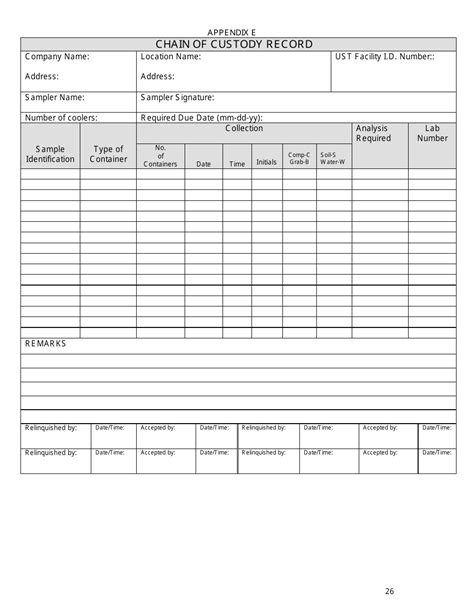 Mississippi Chain of Custody Record Form - Fill Out, Sign Online and Download PDF | Templateroller