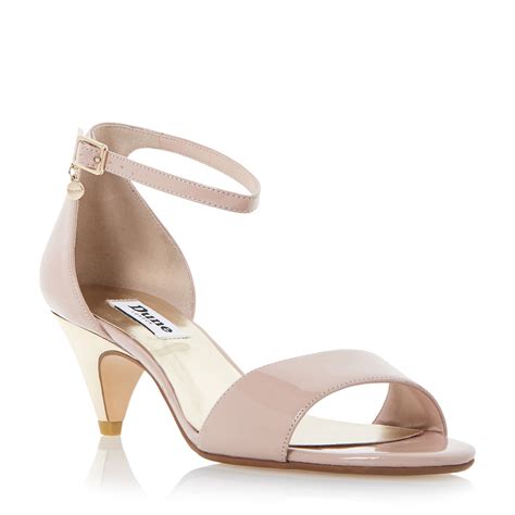 Dune Marina Two Part Kitten Heel Sandals in Pink | Lyst