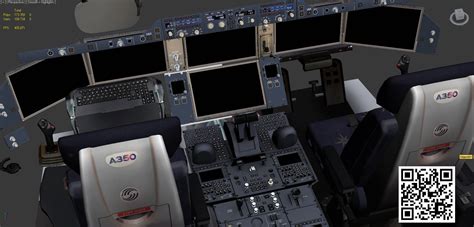 3D model Airbus A350-XWB Cockpit VR / AR / low-poly MAX OBJ 3DS FBX | CGTrader.com