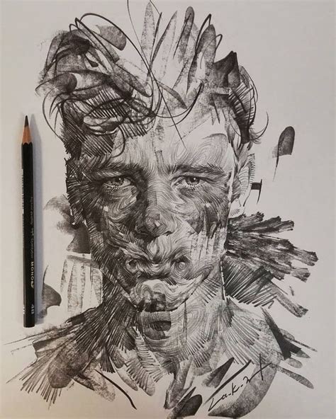 Lines and Swirls Pencil and Charcoal Portraits | Realism art, Illustration art, Art inspiration