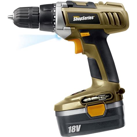 Shop Series 18V 3/8" Cordless Drill/Driver Kit RC2804K2 - Walmart.com ...