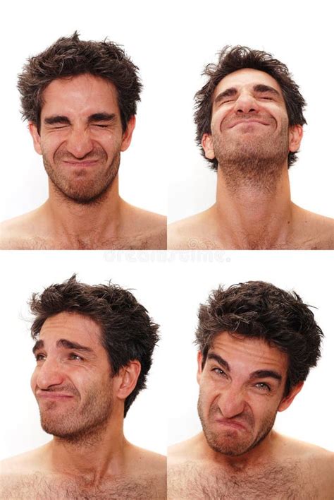 Multiple Male Facial Expressions Stock Image - Image: 7469517