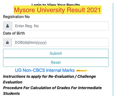 Mysore University Result 2024 {Download} BA BSc BCom 1st 3rd 5th Sem ...