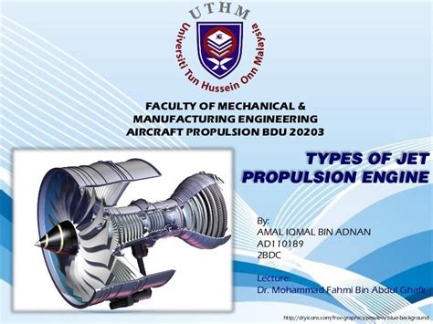 Types of jet propulsion engine