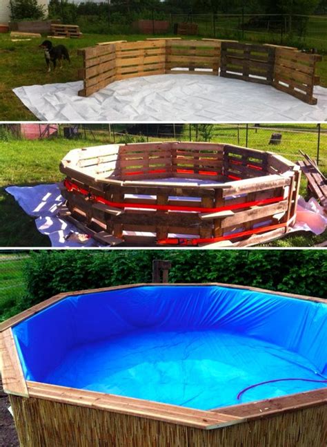 7 DIY Swimming Pool Ideas and Designs: From Big Builds to Weekend Projects - #6 DIY pallet ...