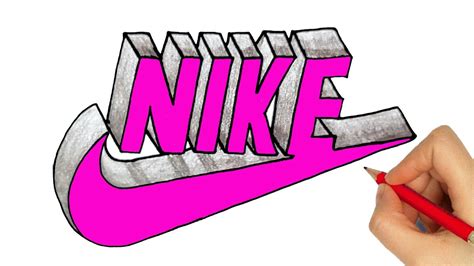 3D Nike Logo Drawing - bmp-hit