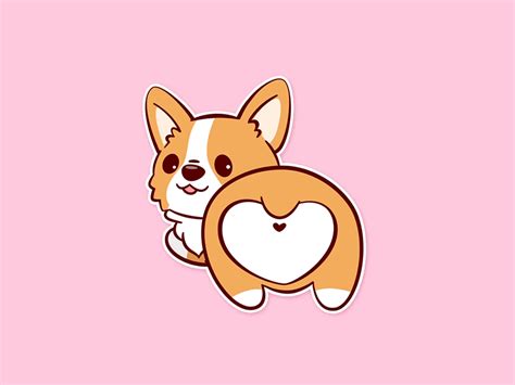 Guess What...Corgi Butt by Emma Gilberg on Dribbble