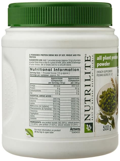 Nutrilite Protein Powder Nutrition Facts – Nutrition Ftempo