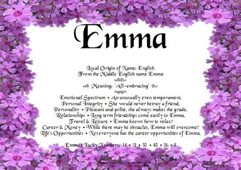 Emma - Name Meaning | Names with meaning, I miss my mom, Emma