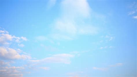 Calm Blue Sky With Little Clouds 4k Time Lapse Stock Footage Video ...