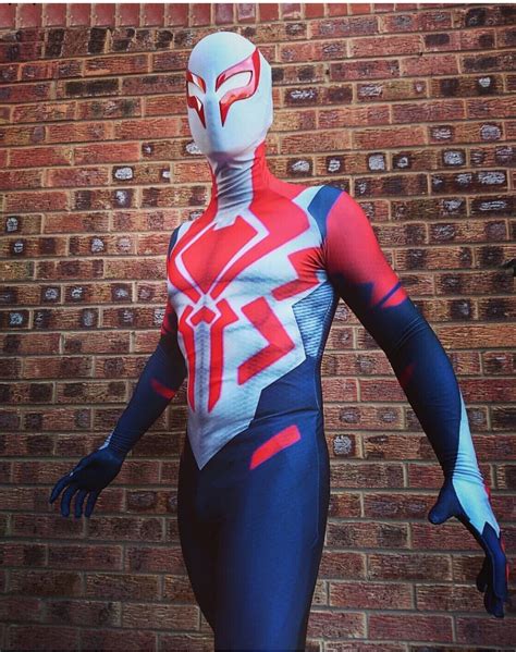 Spider-Man 2099 Cosplay Costume Spiderman Halloween Jumpsuit ...