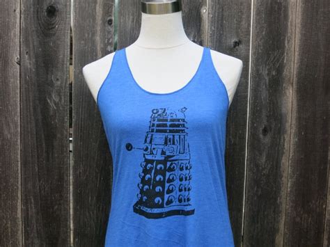 Dalek Screenprinted Racerback Tank Top - Etsy