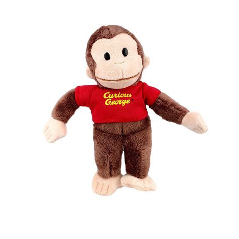 Curious George small Red T stuffed animal 8"/20cm Soft toy Gund | eBay