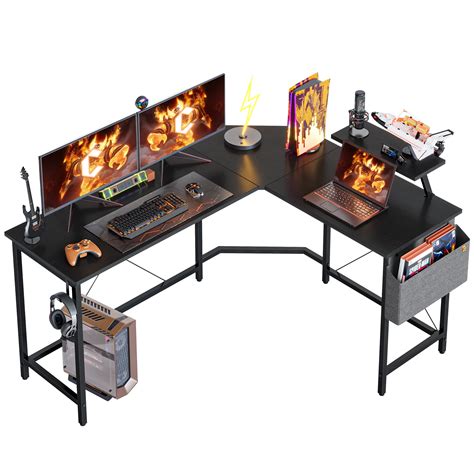 Buy Cubiker 59.1" L-Shaped Gaming Desk, Home Office Computer Desk with ...