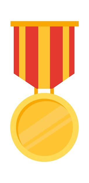 Premium Vector | Golden medal sport winner trophy vector illustration