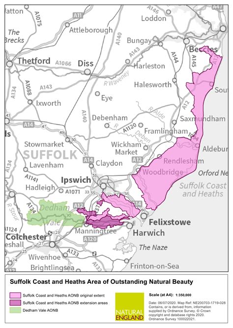 Boundary Map – Suffolk & Essex Coast & Heaths National Landscape