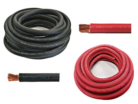 Buy WNI 8 Gauge 25 Feet Black + 25 Feet Red 8 AWG Ultra Flexible ...