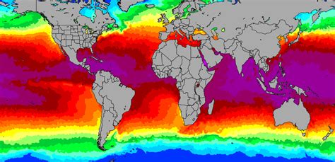 World Water Temperature Sea Temperatures