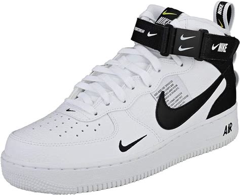 NIKE Air Force 1 Mid 07 Lv8 Mens Trainers White Black - 11 UK: Amazon.co.uk: Shoes & Bags