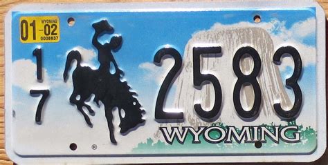 2002 Wyoming vg | Automobile License Plate Store: Collectible License Plates for Less