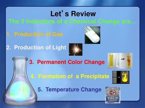 PPT - 5 Indicators of a Chemical Change PowerPoint Presentation, free download - ID:4901288