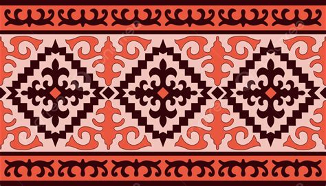 Kazakh Nomadic Tribes On Background Kazakh Pattern Yurt Vector, Kazakh, Pattern, Yurt PNG and ...