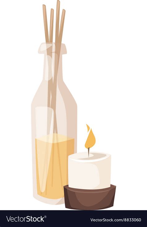 Aroma spa candles Royalty Free Vector Image - VectorStock