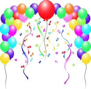 Party balloons and confetti free clipart images 2 – Clipartix