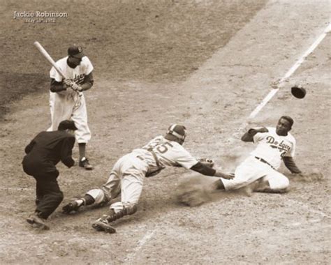 Jackie Robinson Sliding into Home Baseball Awesome Poster Print VERY