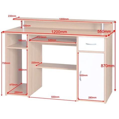 Home Etc Maxam Computer Desk with Keyboard Tray with 1 Drawer & Reviews | Wayfair.co.uk ...