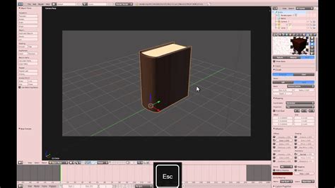 Book 3D Model Blender