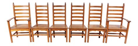 1940s Shaker-Style Dining Chairs - Set of 6 | Chairish