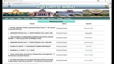 Bombay High Court Case Status Party Wise | persiancatnyus