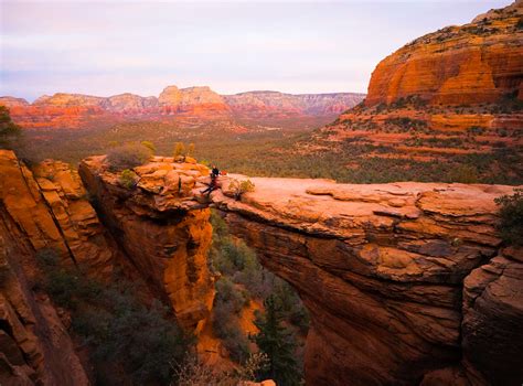 Hiking to Devil's Bridge in Sedona for Sunrise