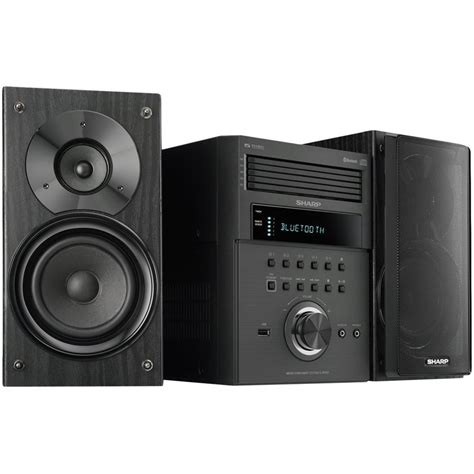 Sharp XL-BH250 5-Disc Shelf Speaker Stereo System with Bluetooth USB AM/FM Radio - Compact ...