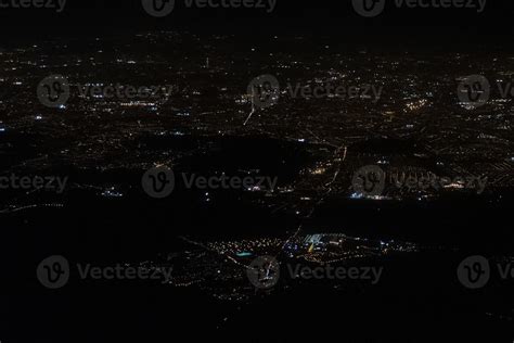 paris aerial night view cityscape 20220850 Stock Photo at Vecteezy