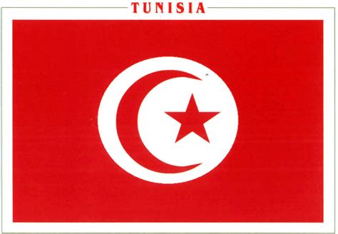 Postcards of Nations: Tunisia flag