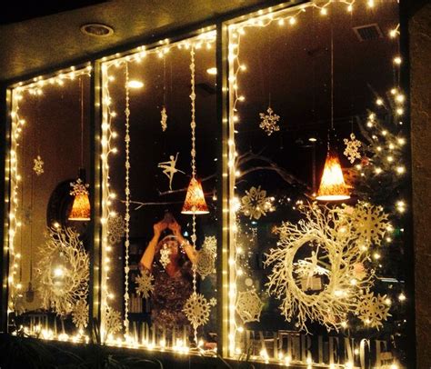 Winter wonderland window display by Artist Angel Lowden | Holiday window display, Christmas shop ...