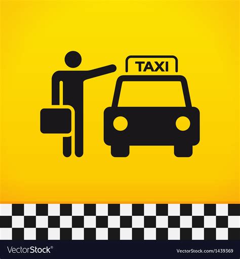 Taxi theme with passenger Royalty Free Vector Image