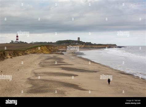 Happisburgh erosion of its beaches and low cliffs Stock Photo - Alamy