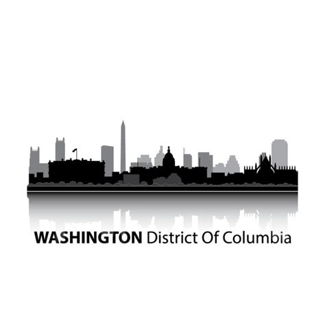 Free Vector | Washington skyline design