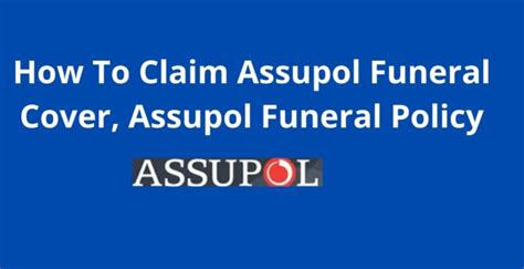 How To Claim Assupol Funeral Cover, Assupol Funeral Policy