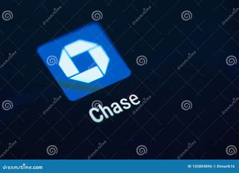 Chase Bank Application Icon Editorial Photo - Image of device, business: 105804896