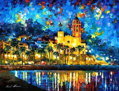 Spain, Sitges by Leonid Afremov by Leonidafremov on DeviantArt