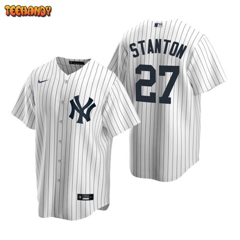 New York Yankees Giancarlo Stanton White Replica Home Jersey