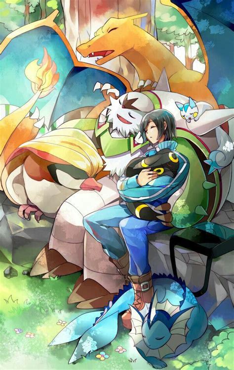 Trainer, Pokemon, sleeping; Pokemon | Pokemon, Pokemon pictures ...