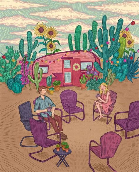 Trailer Park Living by Rachel Jablonski, via Behance | Painting art ...