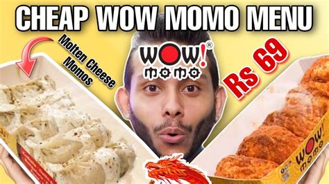 Trying Cheap Momos From WOW Momos | NomBom | Molten Cheese Momos | Momo ...