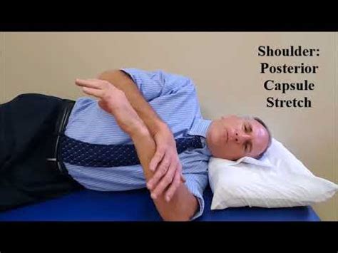 Shoulder Posterior Capsule Stretch: Side Lying Sleeper Stretch - YouTube